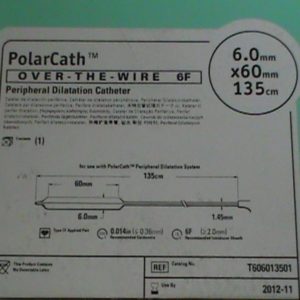 Boston Scientific PolarCath Over-The Wire 6F périphérique cathéter de dilatation 6.0mm x 60mm, la longueur totale de 135