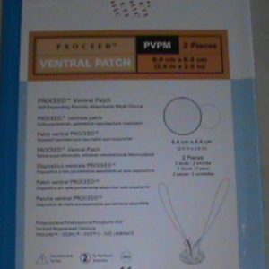 Eticon Vervolg PVPM Ventrale Patch 6.4 cm x 6.4 cm, 2.5 "x 2.5" -Vulbus 2-eenhede