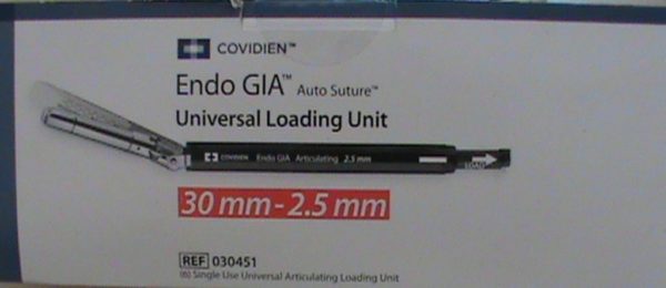 Unidad de Carga Covidien Auto sutura Endo GIA universal 30 2.5 mm-mm