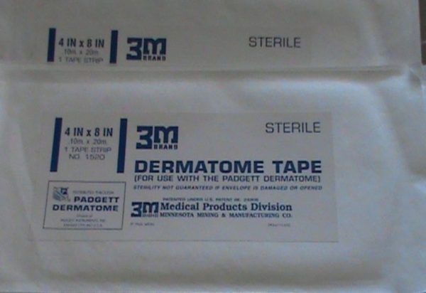 3M Dermatome cinta 4 8 en x en / 10cm x 20cm