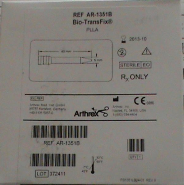 Arthrex AR-1351B Pin Bio-Transfix