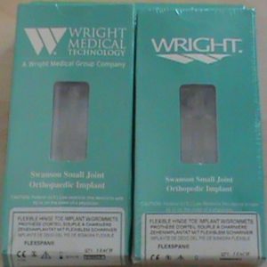 Implante de dedo Swanson G426-0002 de Wright Medical, tamaño 2