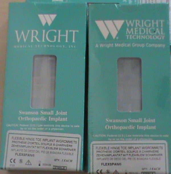 Wright Mediese G426-0003 Swanson Toe Implantaat Grootte 3