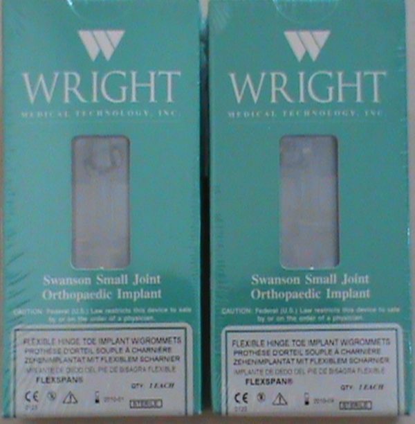 Wright Medical G426-0010 Swanson Toe-inplantaatgrootte 0