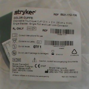 Stryker 5921-112-136 Color Cuff Disposable Tourniquet Cuff