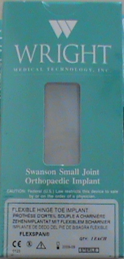 Wright Medical 426-0007 Swanson Toe Implant Size 7