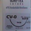 Gore-Tex ePTFE monofilamento no absorbible de sutura th-50; CV-0