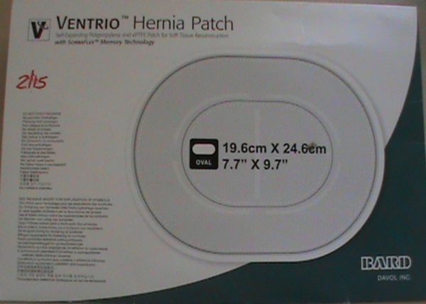 bard 0010218 ventrio hernia pleister