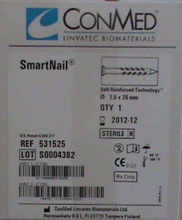 531525 Conmed Linvatec Smartnail