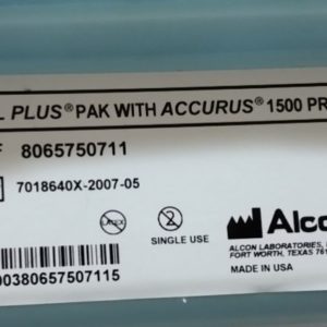 Alcon Total Plus vitrectomia Pak ACCURUS 1500 Probe