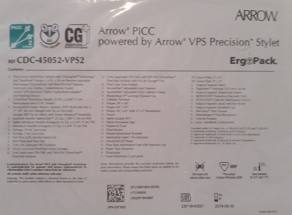 Arrowgard CDC-45052-VPS2 PICC-stel