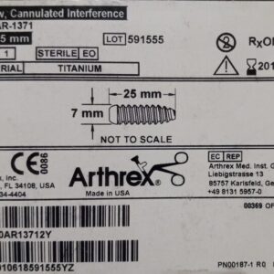 Arthrex AR-1371 Gekanuleerde interferensie