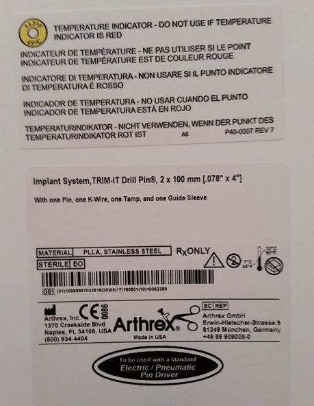 Arthrex AR-4152DS Afwerking-penne