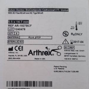 Arthrex AR-1927BCF生物複合縫合錨