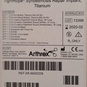 Arthrex AR-8920CDS TightRope