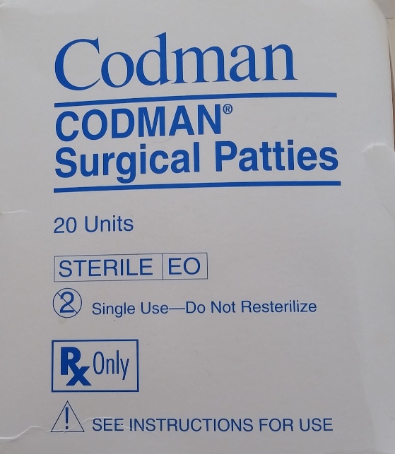 80-1399-Codman Surgical Patties