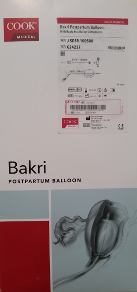 Faire cuire le ballon post-partum G24237 Bakri