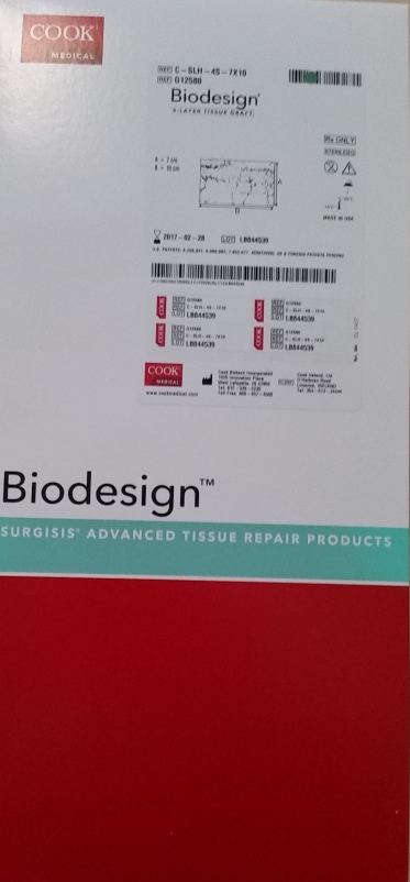 Kook G12580 Biodesign 4 Layer Tissue Graft