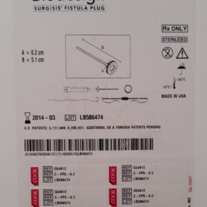 Kook G54612 Biodesign Fistula Plug