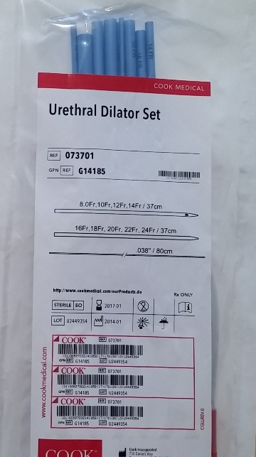 Cook G14185-073701 Dilatador uretral