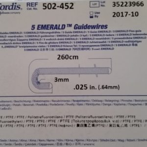 Cordis 502-452 Emerald Guide Wires