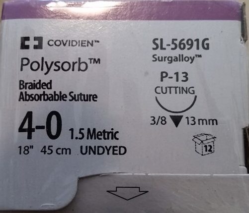 Covidien SL-5691G Polysorb-hegtings