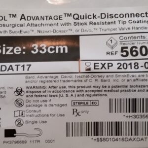Davol 5600140 Quick-Disconnect J-Hook