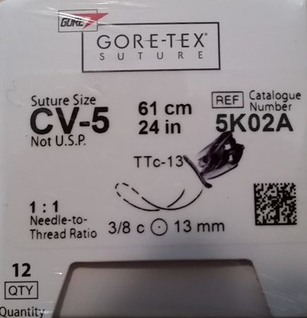 Suture Gore-Tex 5K02A CV-5