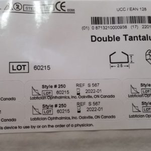 S567 Labtician Double Tantalum Clip