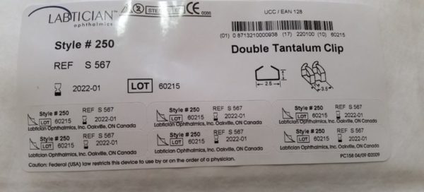 S567 Labtician Double Clip Tantale