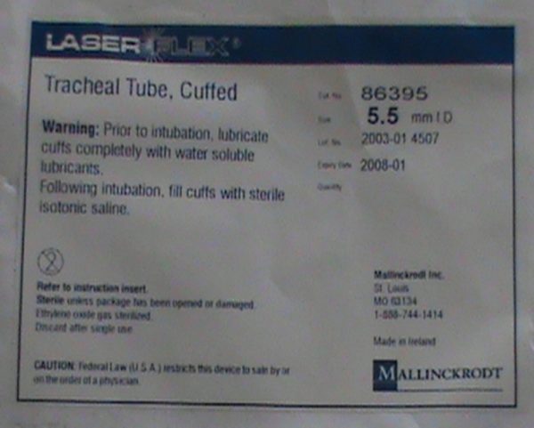 Tubo traqueal Laserflex 86395