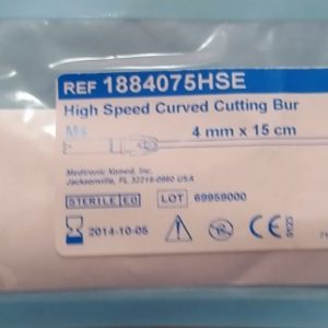 Medtronic 1884075HSE High Speed Curved Cutting Bur