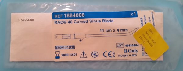 Medtronic 1884006 RAD 40 Curved Sinus Blade