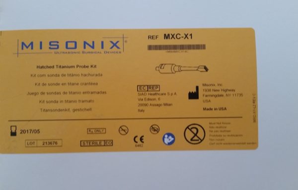 Sonda de titanio rayado Misonix MXC-X1