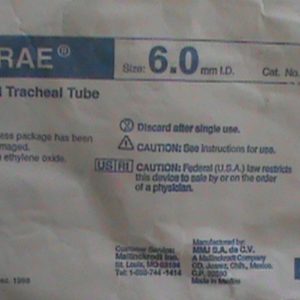 Oral Rae 86202 Tracheal Tube