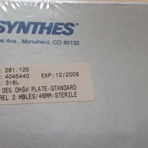 Synthes 135 Deg DHS Plate