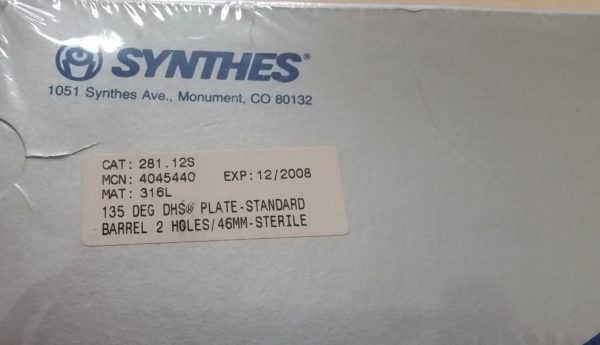 Synthes 135 Deg DHS Plate