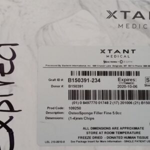 Osteosponja médica Xtant 109250
